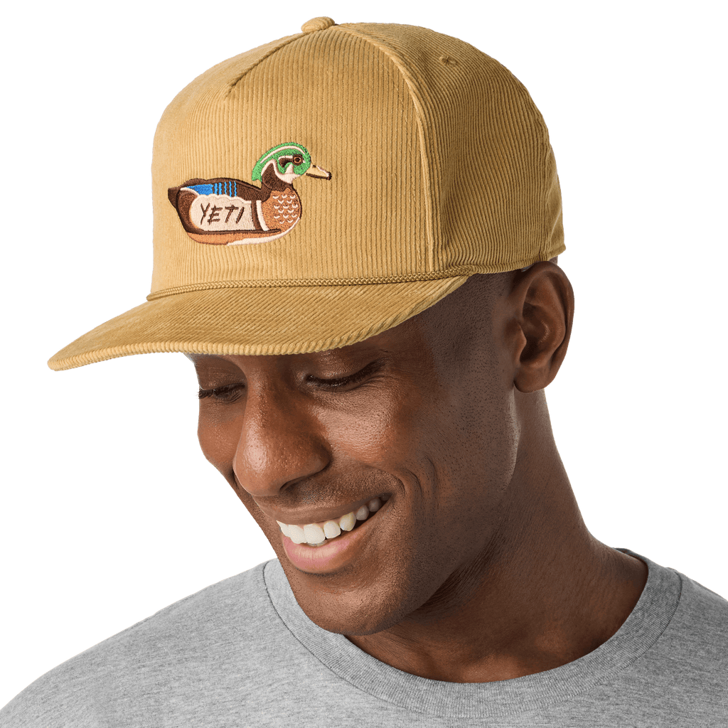 YETI® Duck Corduroy Flat Brim Rope Hat